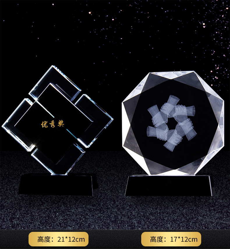 Creative crystal trophy, Thumb Five-pointed star Annual meeting Commendation Resin Metal Trophy, Event Plastic Engraved Award pic 30