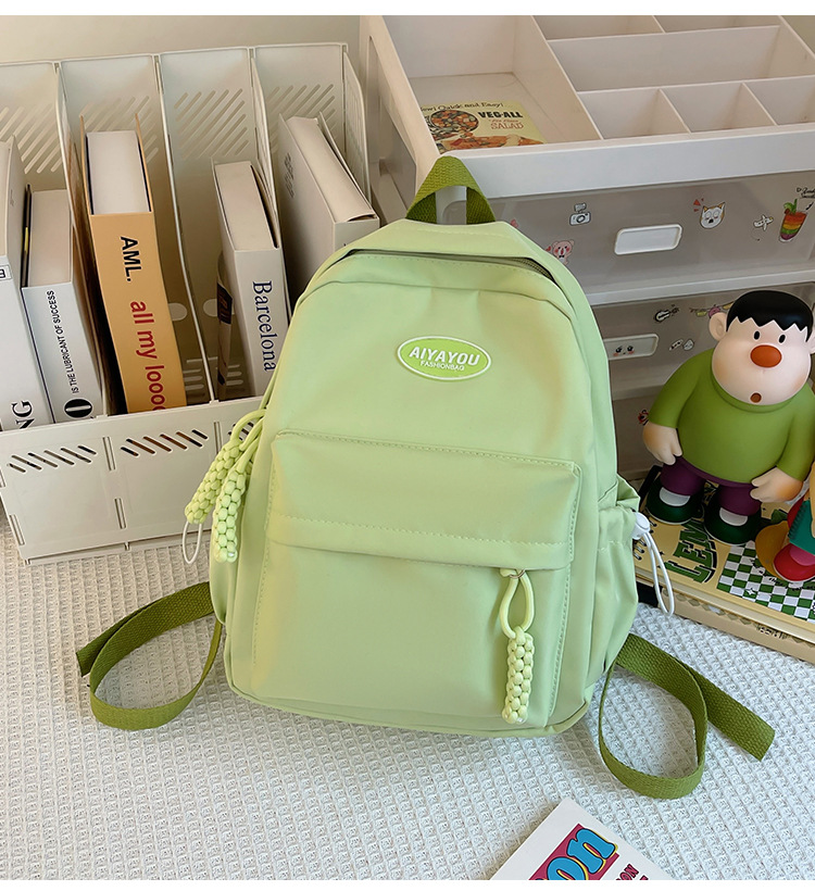 书包男高中生日系简约大容量新款双肩包女初中大学生百搭电脑背包详情22