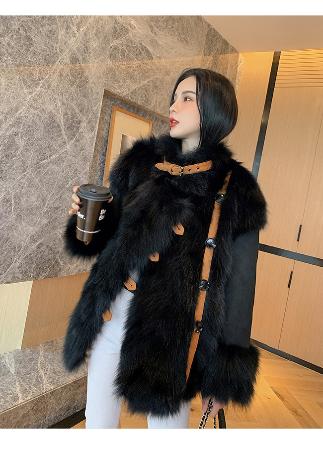 A 20-year new winter all-in-one rabbit fur coat for women, a fashionable and versatile two-wear jacket pic 14