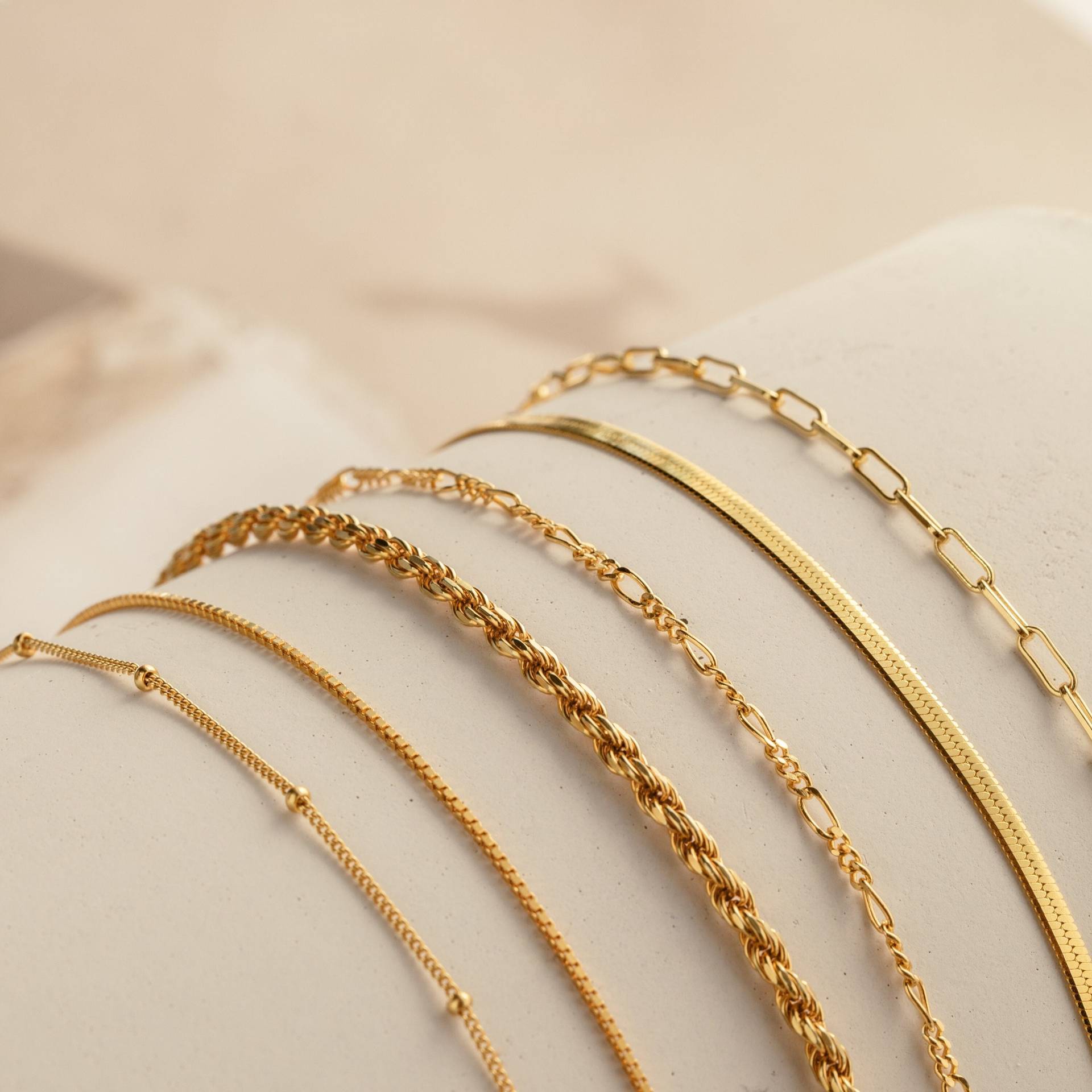 European and American cross-border stainless steel simple and versatile 18k gold plain chain, blade chain, twist chain, box chain, diy jewelry chain pic 3