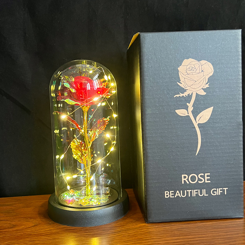 Valentine's Day gifts for your girlfriend: roses, night lights, LED lights, acrylic covered with gold foil, flower gift boxes, Christmas gifts pic 6