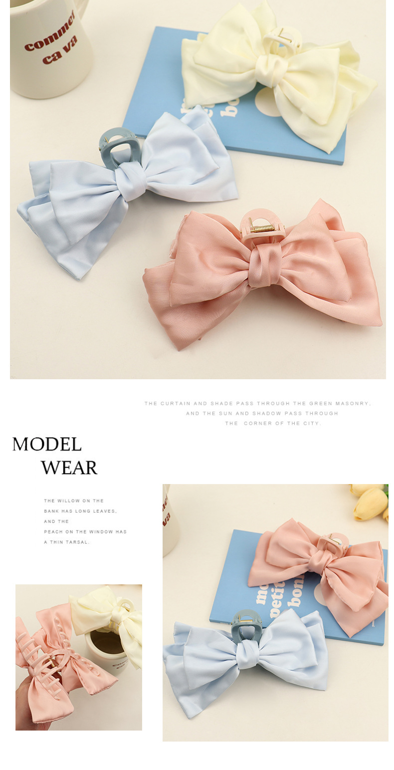 大号双面蝴蝶结后脑勺抓夹在逃公主顶夹ins网红氛围感少女发饰夏详情3