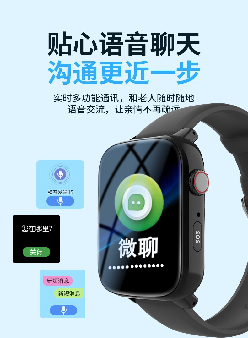 华强北电话手表5G全网通可插卡智能手表防水拍照心率血压定位手表详情12