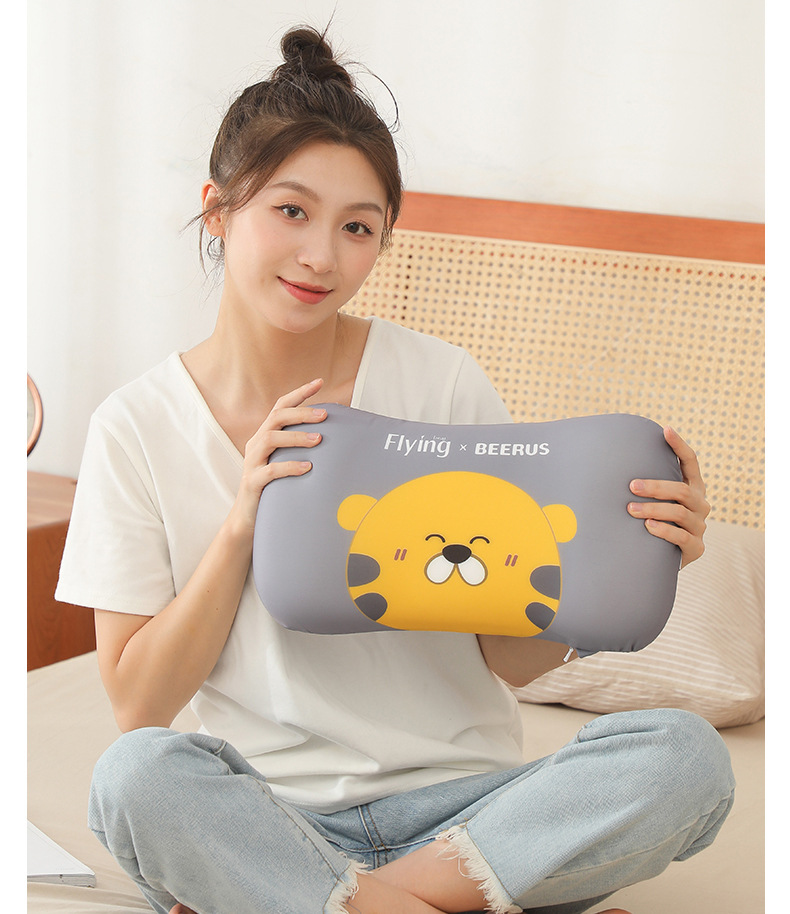 比鲁斯系列记忆棉枕头慢回弹记忆枕芯婴儿枕猫肚皮凉感枕儿童枕头详情10