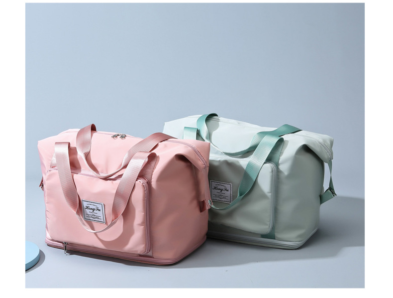 Wholesale dry and wet separation sports hand-held shoulder bags, yoga and fitness bags, folding and storage large-capacity travel bags, LOGO pic 32