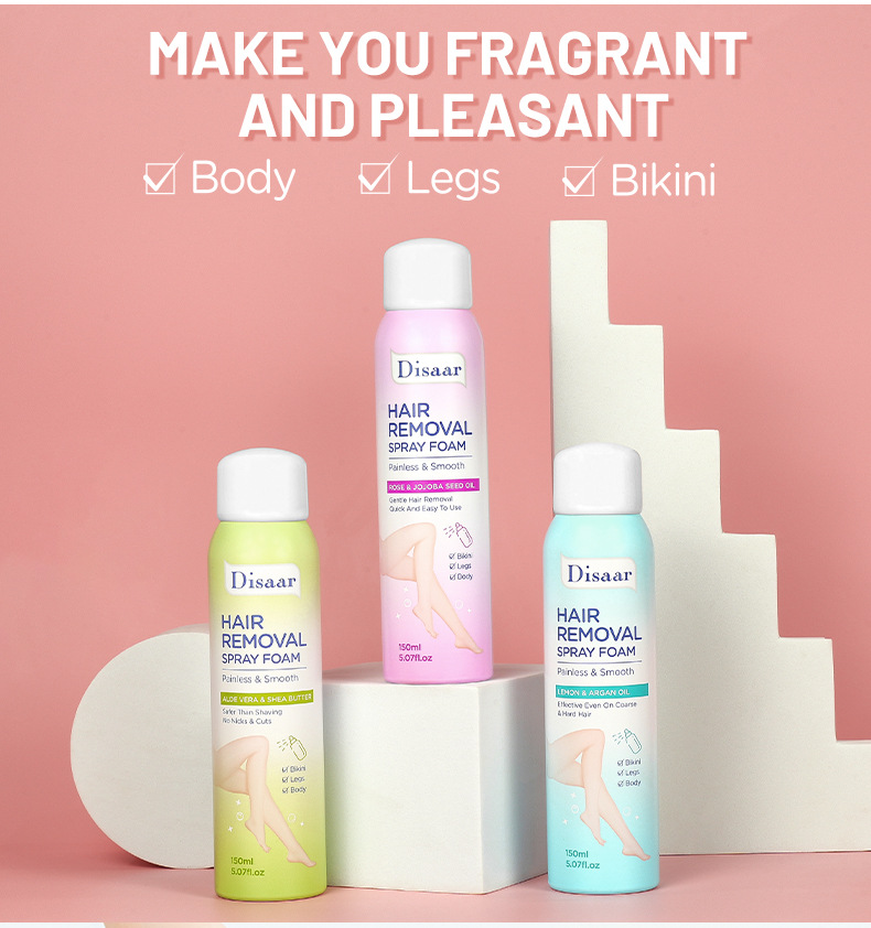 OEM Smooth hair removal Spray Moisturizing, smooth and Clean armpit Hair Removal Cross-border Customized hair removal cream pic 2