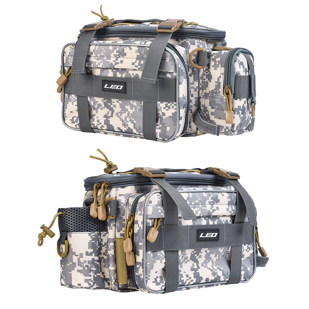 27852 LEO/ Leou [Black Multi-functional LUER Bag] LUER Fishing tackle Crossbody Bag Camera Bag for Outdoor use pic 17