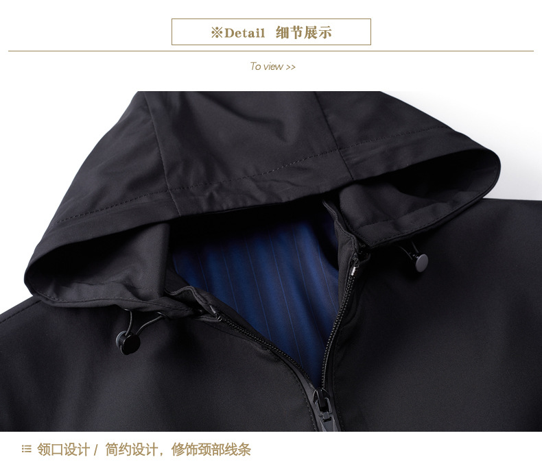 三十秋连帽外套男秋季薄款韩版潮流修身百搭休闲风衣秋装夹克上衣详情24