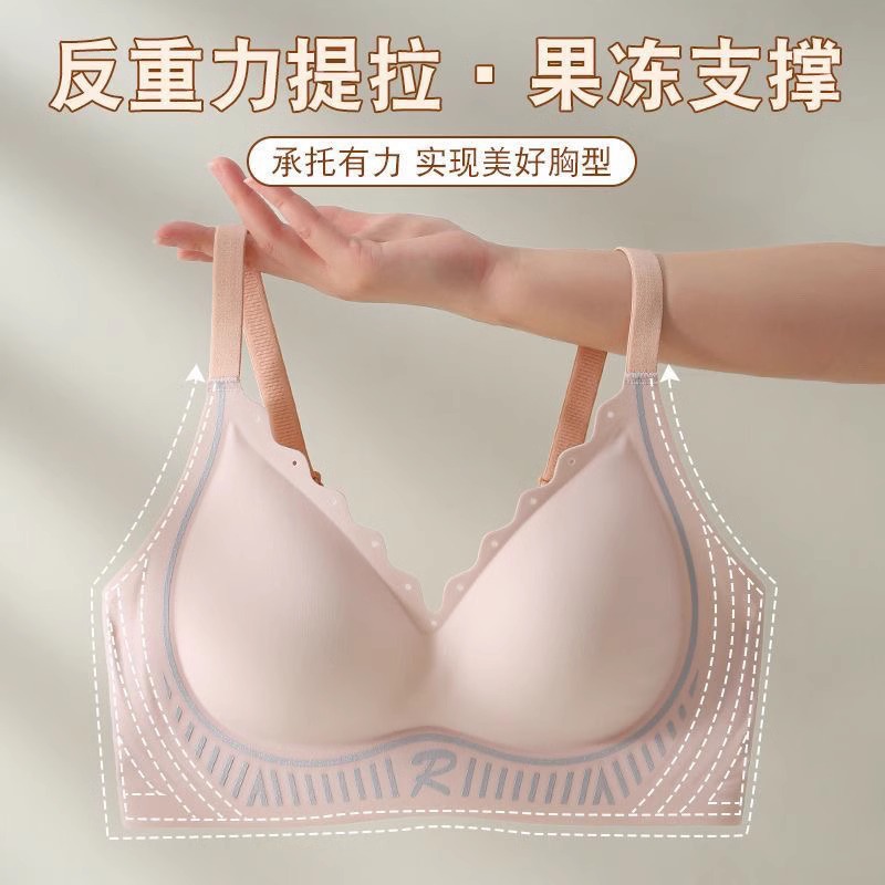 内衣女聚拢防下垂收副乳大胸显小夏季薄款提拉上托无钢圈文胸罩详情4