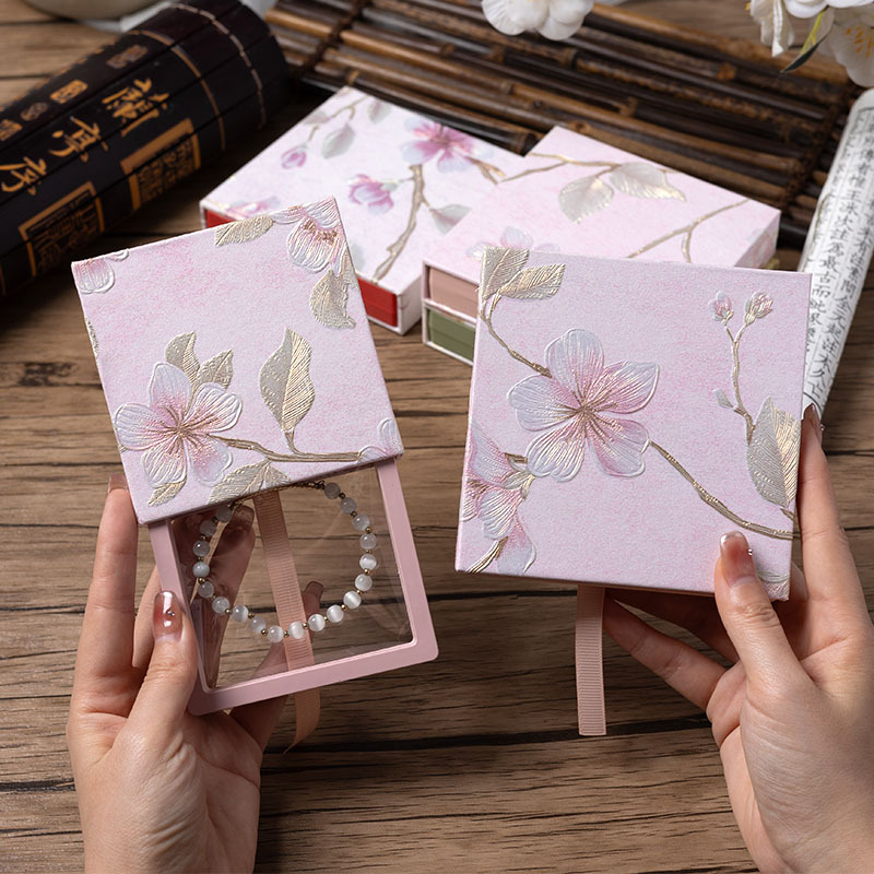 国潮批发寺庙手串盒pe收纳盒抽屉式文玩首饰包装盒诸事顺遂手镯手链盒详情2