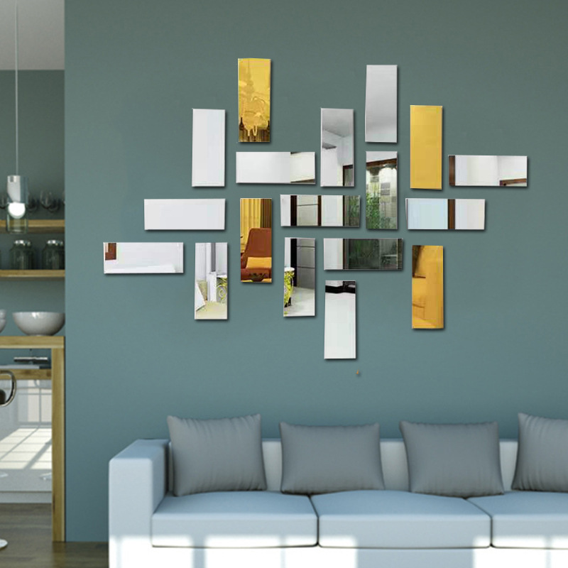 镜面立体亚克力墙贴客厅楼梯背景墙自粘创意装饰镜子详情3