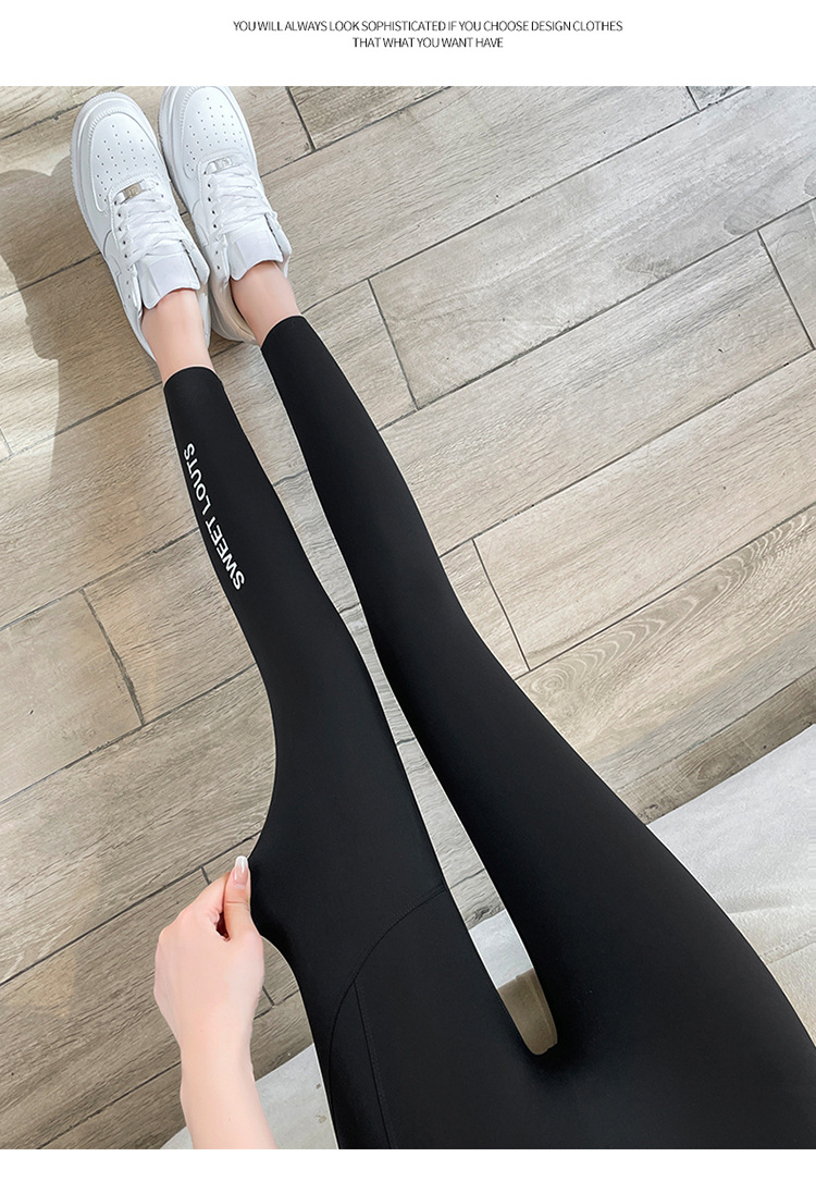 云感鲨鱼裤女春秋薄款2023新款口袋瑜伽收腹芭比裤夏季无痕打底裤详情34