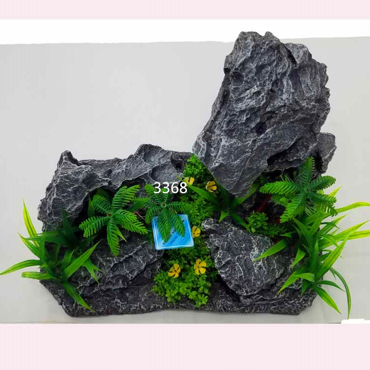 水族造景风景 仿真假山 宝杰水族树脂假山造景装置批发详情29
