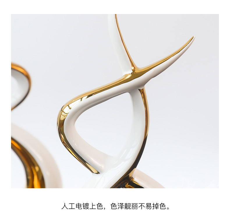 Modern light luxury ceramic ornaments, living room entrance TV cabinet, creative office table, wine cabinet, home decoration for moving in pic 8