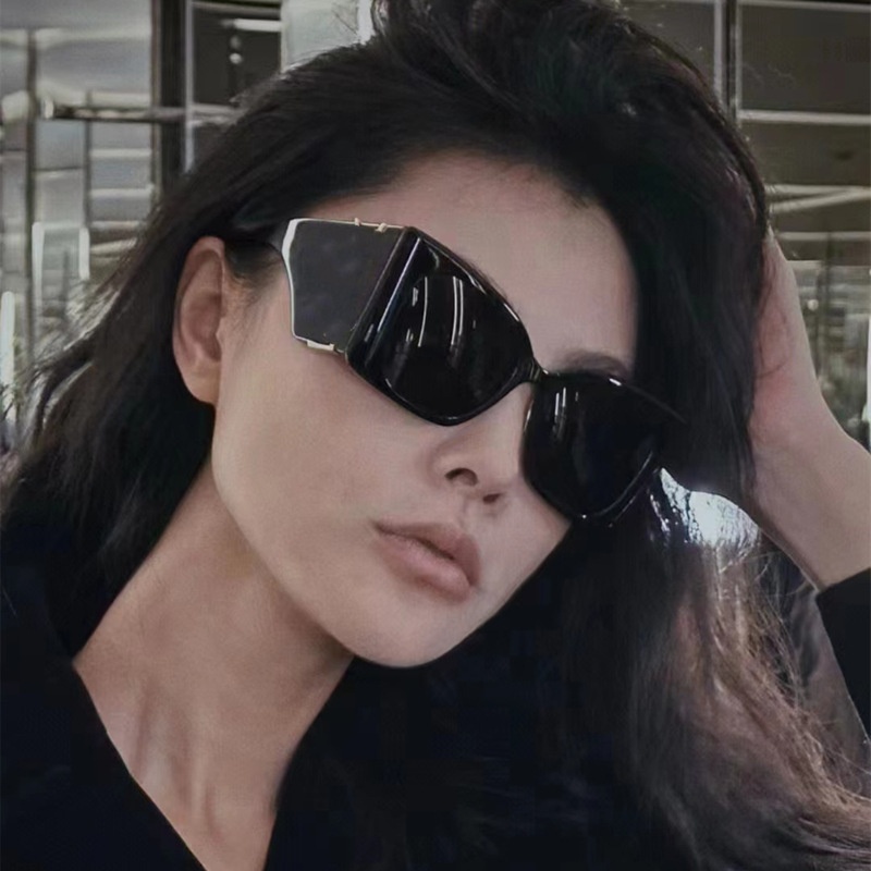 欧美时尚大框太阳镜女潮宽镜腿猫眼太阳镜女跨境批发sunglasses详情2