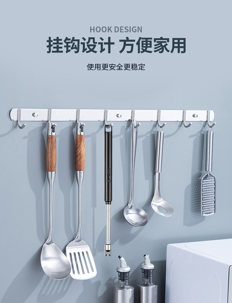 外贸爆品USB充电跨境电商热销脉冲电弧打火机厨房BBQ点火器详情13