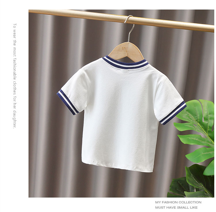 男童t恤短袖小童夏季2024新款男宝宝夏装儿童装polo衫男孩上衣服3详情9