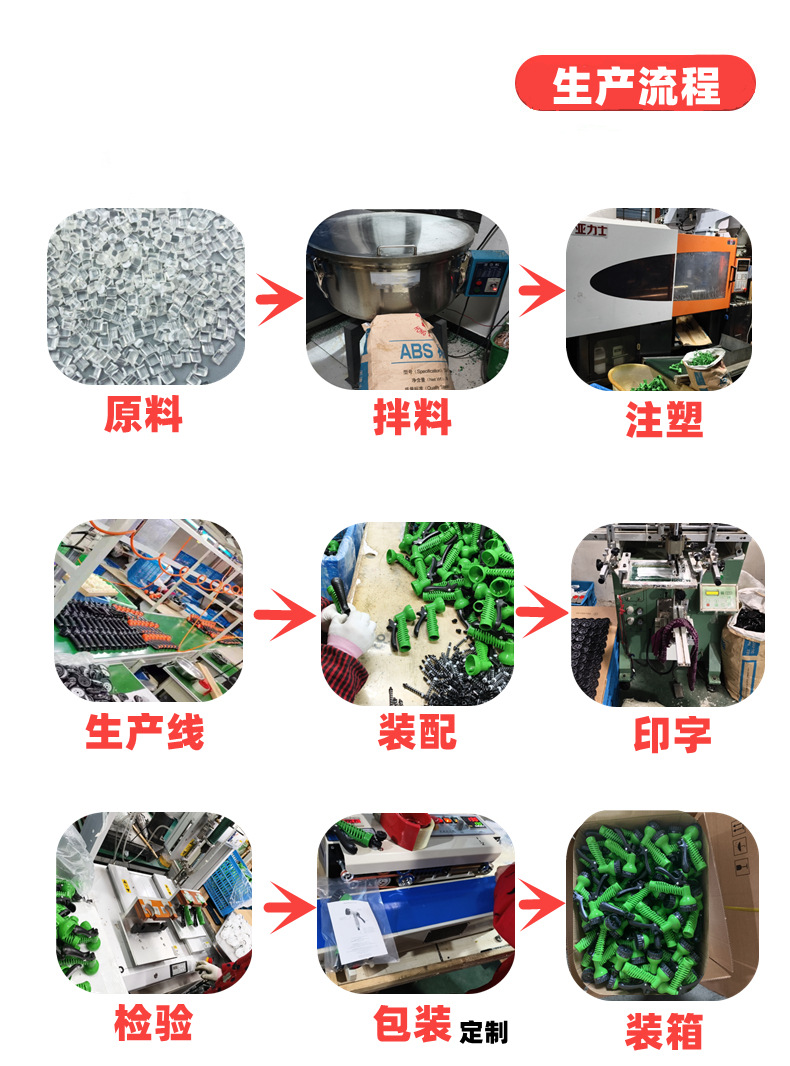 ABS伸缩水管接头 快速  快插花园水管 塑料 配件 园林工具喷水管