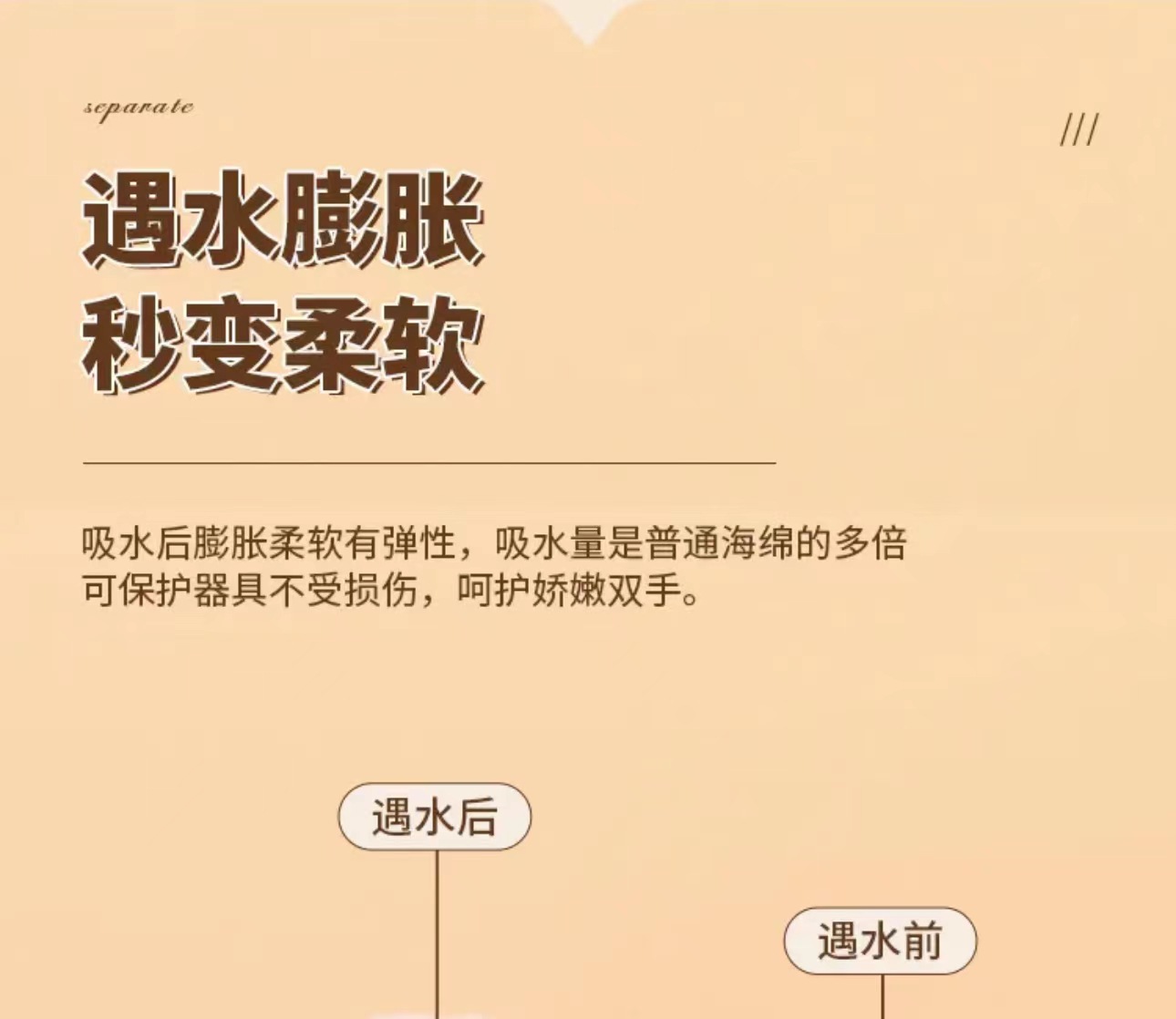 卡通花朵木浆海绵洗碗擦不沾油压缩吸水木桨棉抹布厨房刷锅魔力擦详情4