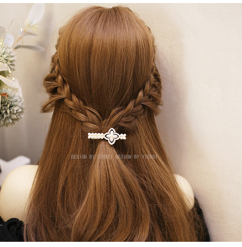 小香风水钻刘海夹前额发夹女侧边小夹子边夹女头饰发卡鸭嘴一字夹详情19