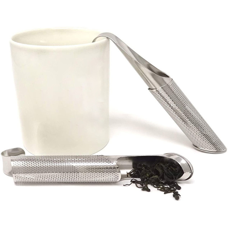 304 stainless steel tea strainer hanging pipe-shaped tea strainer for brewing tea pic 4