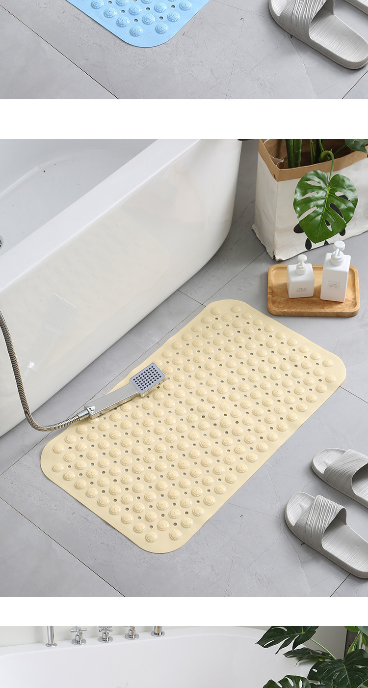 浴室防滑pvc吸盘地垫洗澡防摔卫生间按摩款塑料垫洗手间沐浴脚垫详情10
