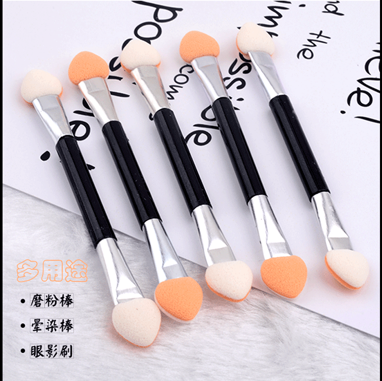 shanilak aluminum tube double-headed rubber small brush Magic Mirror Powder nail tool set, 10 pieces of eyeshadow brush and eyeshadow stick, essential for other nail products pic 6