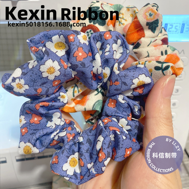 9cm single-color cloth strip fat intestine hair band, single-layer cloth strip handmade diy hair accessory bow material large intestine hair band pic 11