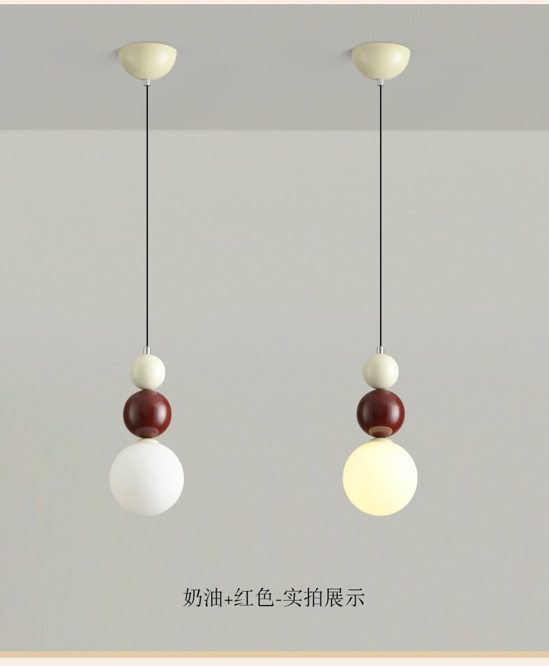 法式奶油风床头小吊灯现代简约儿童房女孩网红新款创意高级卧室灯详情14