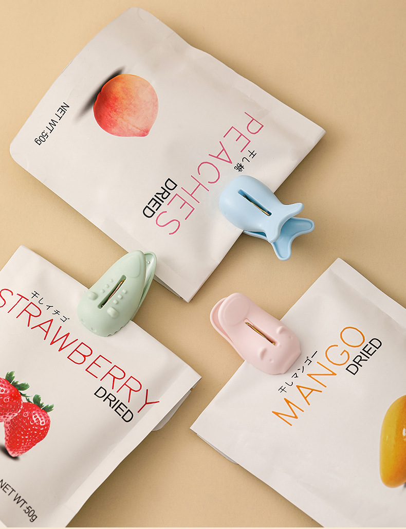 FaSoLa food bag sealing clip, milk powder snack sealer, kitchen food moisture-proof and dust-proof magnetic sealing clip pic 3