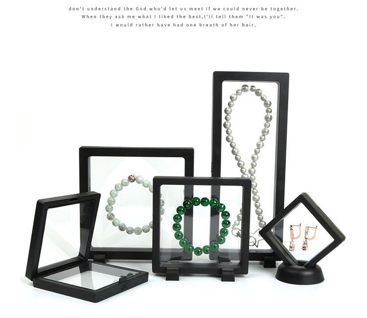 Suspended box, wearable armor box, necklace bracelet box, handchain box, jewelry box, packaging box, transparent film jewelry box pic 4