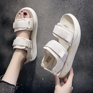 凉鞋女夏2024年新款女士夏季平底爆款小香风厚底凉鞋女鞋运动凉鞋详情3