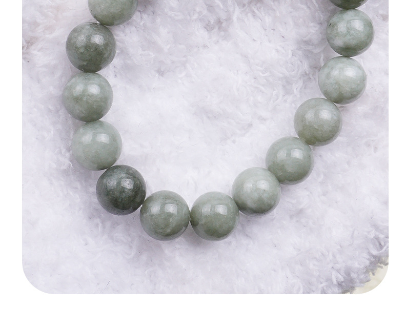 天然翡翠玉石手链女款新疆翡翠玉圆珠玉石手串批发夜市直播货源详情12