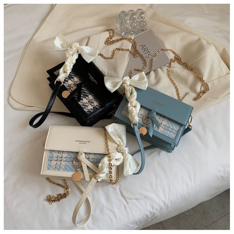 韩版时尚单肩包包女2024夏季新款洋气百搭小众ins链条包斜跨小包详情15