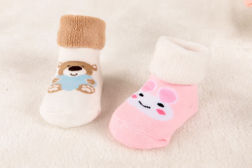  秋冬纯棉宝宝袜子 松口加厚毛圈儿童袜子 全棉可爱婴儿袜子详情14
