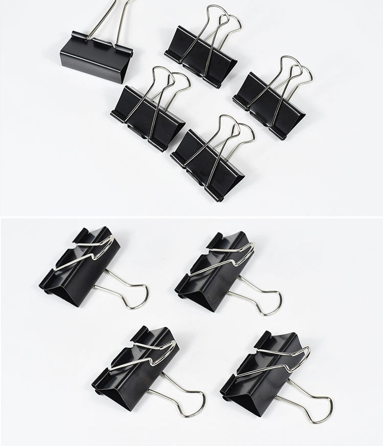 Weibo long-tail clip stationery iron clip, home and office multi-functional steel frame metal dovetail clip manufacturer wholesale pic 7