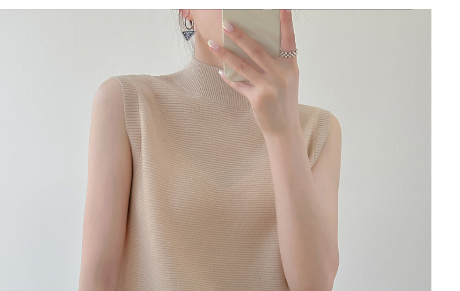 马甲毛衣女装2023年秋季新款无袖背心羊毛衫女士半高领针织衫羊毛详情18