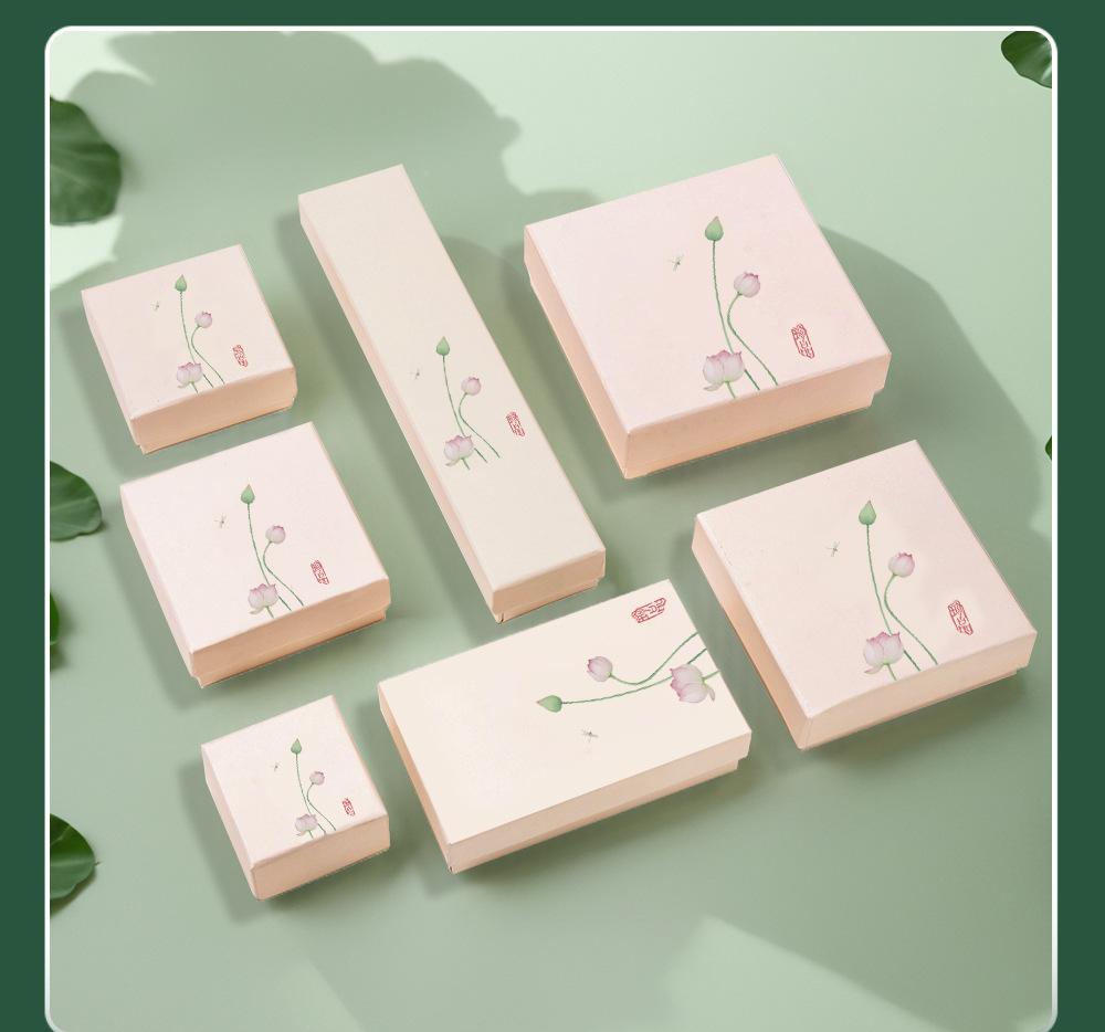 荷苞手镯盒首饰盒包装盒天地盖玉镯手串镯子手环手链盒礼品盒批发详情6