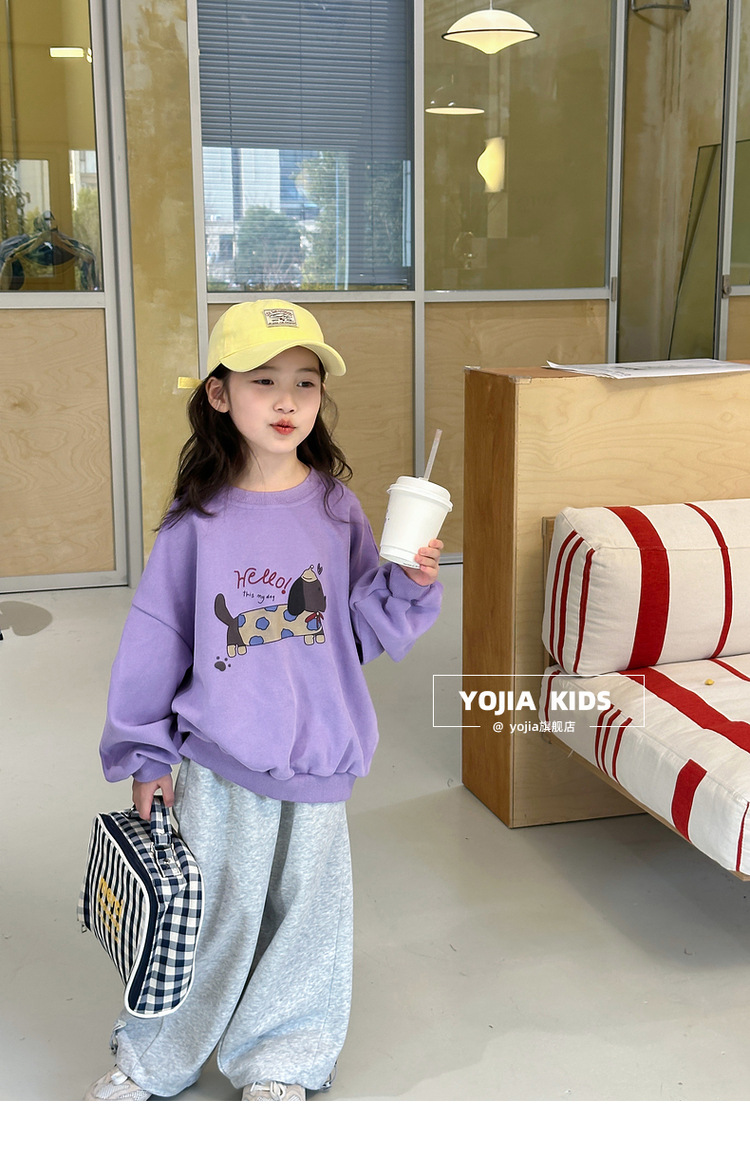 小瑜哥女童卡通卫衣春装2025新款圆领童装上衣儿童春装长袖套头衫详情27