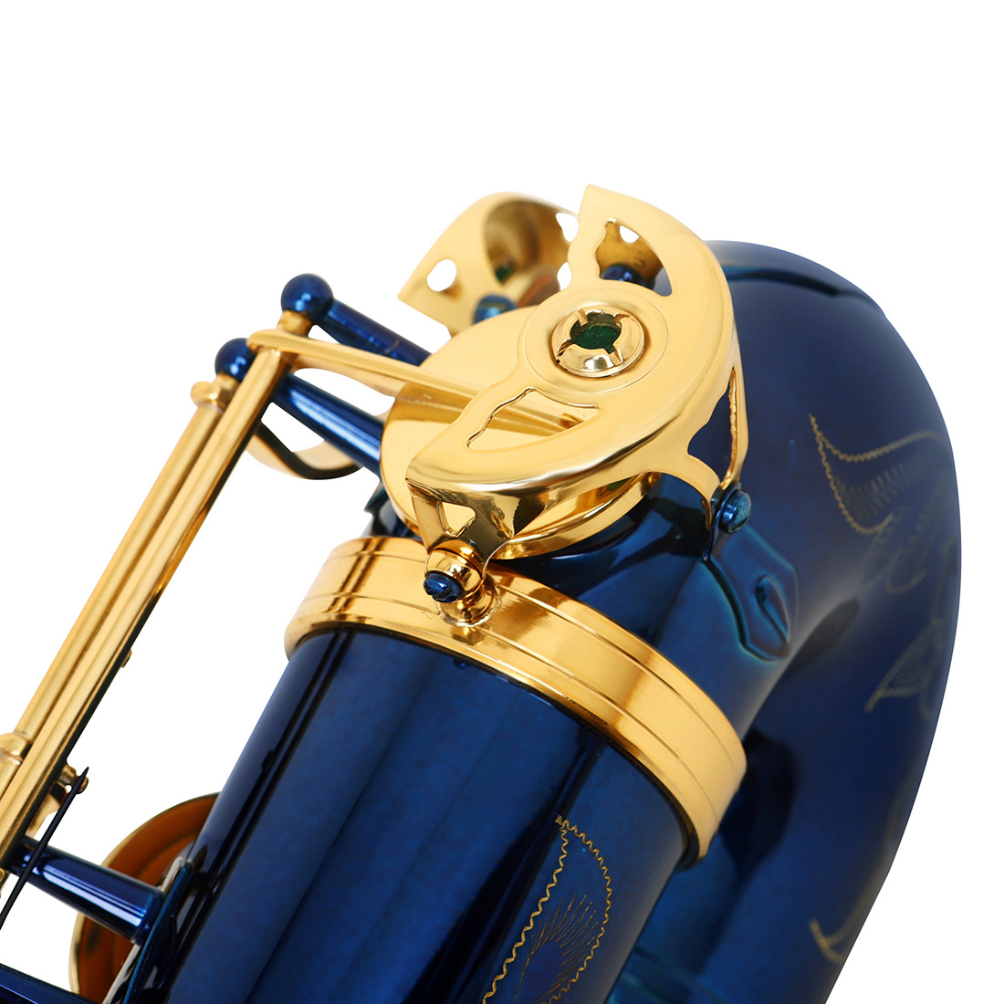 LADE降B调次中音萨克斯手工雕花鲍鱼壳管体乐队专业演奏saxophone详情23