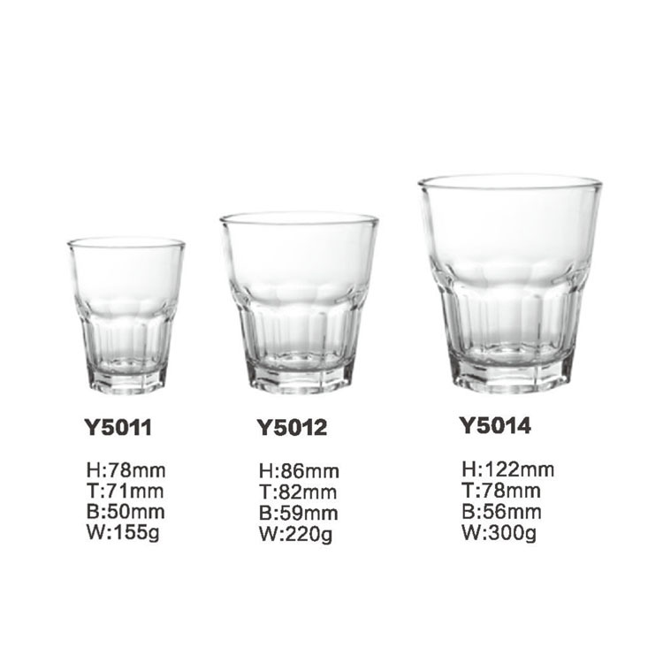 厂家批发家用耐热玻璃早餐杯牛奶杯果汁杯四方杯八角杯漱口杯详情5