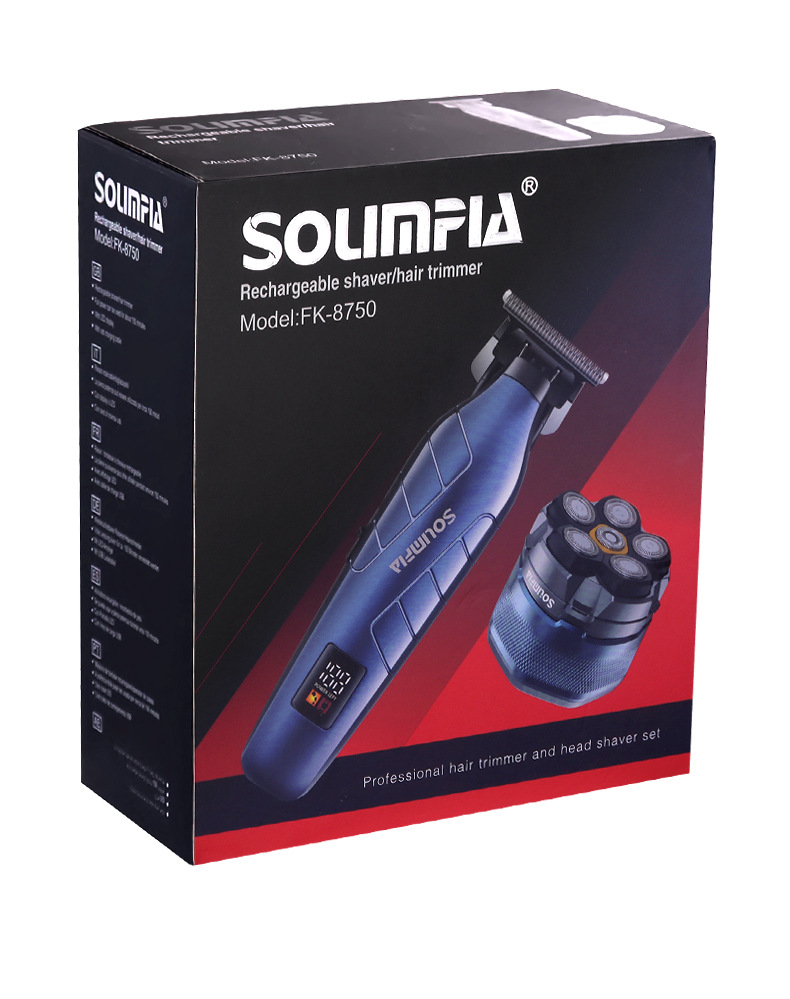 SOLIMPIA跨境理发器套装电动剃须刀剃光头机家用电推子雕刻油头剪详情19