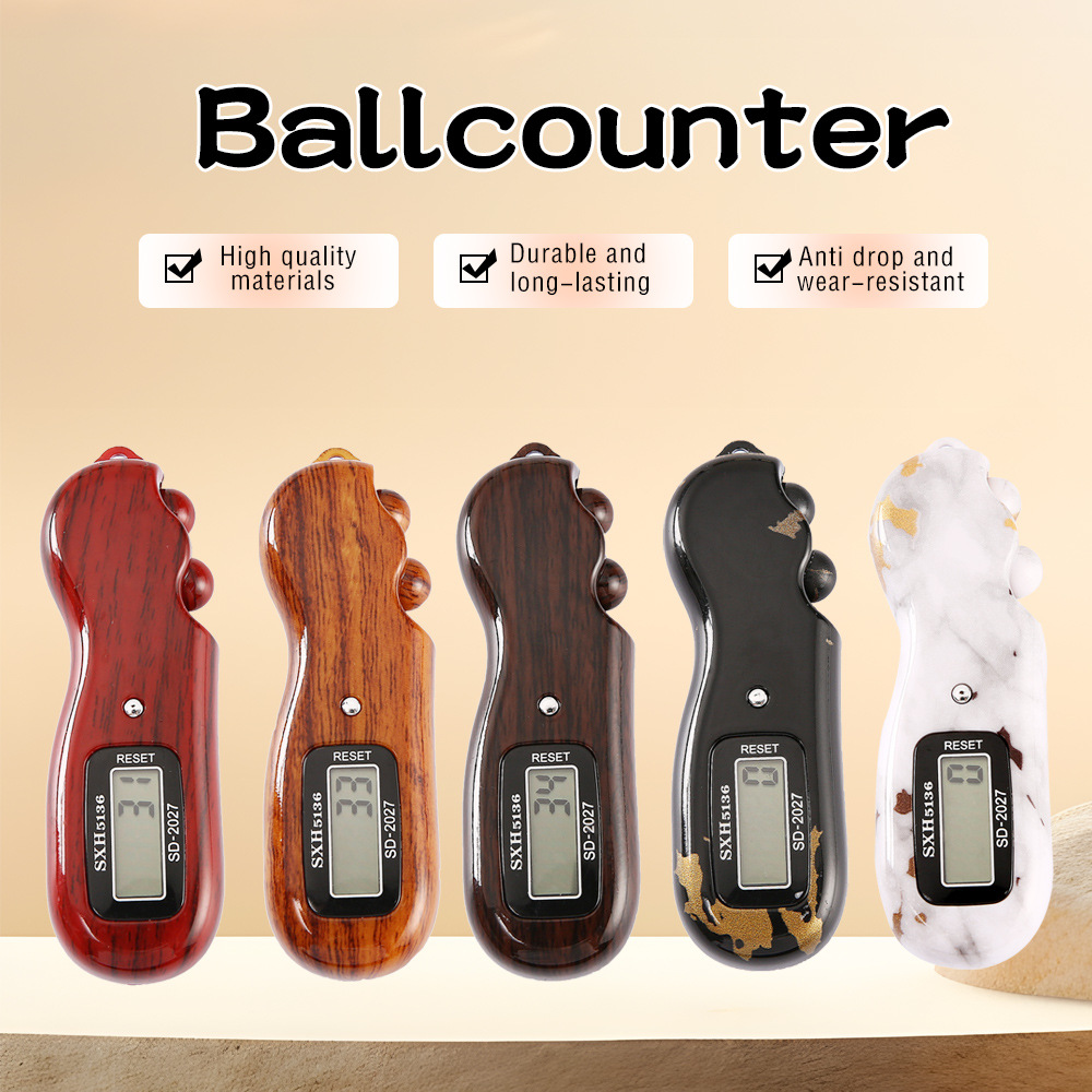 2027s# Plastic Case wood-grain Imitation Ball counter muslim tally counter sxh5136 pic 4