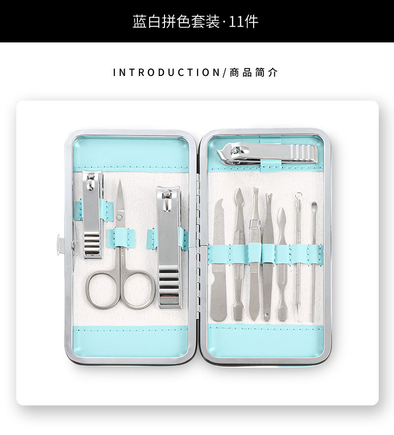 New white nail clipper set, large nail clippers, home beauty, manicure and nail care tools complete set wholesale stock shanilak pic 2