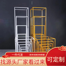 百界挂件福灯婚庆道具铁艺水晶发光婚礼舞台现场装饰空中吊顶灯饰详情15