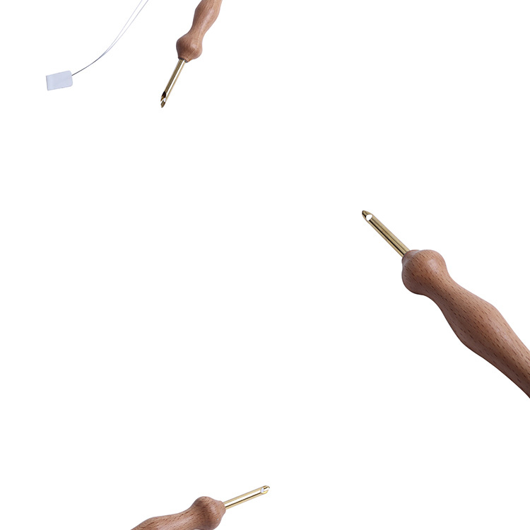 New wooden handle thickened, perforated Leduo flower needle No. 50, embroidery needle, sweater needle, factory direct sales and wholesale pic 7