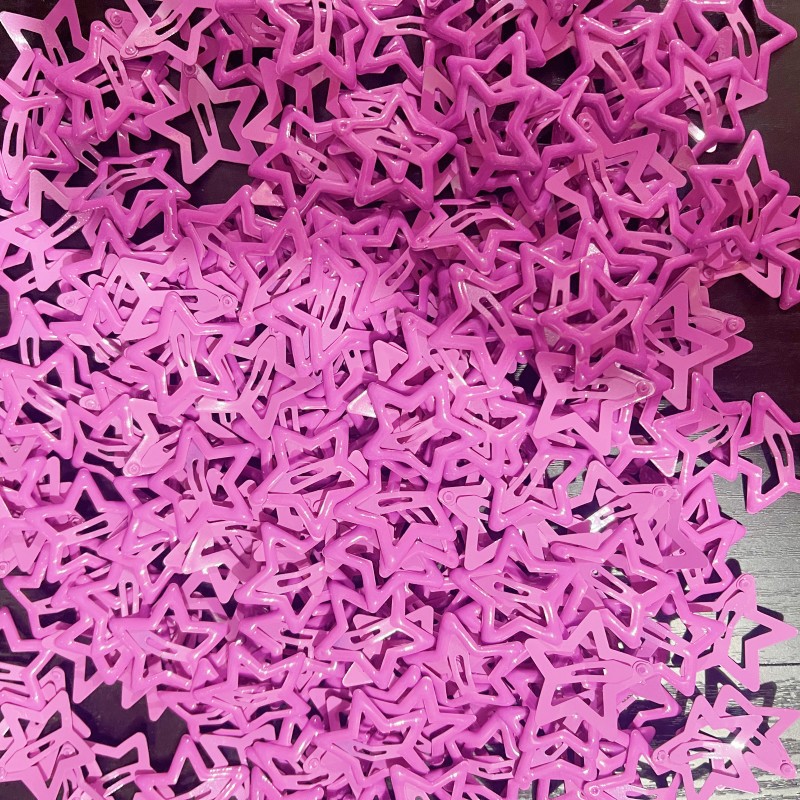 星星发夹y2k多巴胺卡子女儿童配饰头饰bb刘海夹五角星鸭嘴夹批发详情28