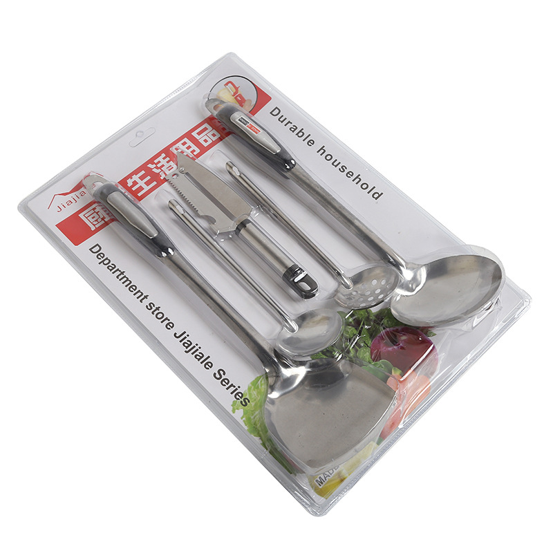 Creative home spoon and spatula 5-piece set multi-functional stainless steel peeler manufacturer wholesale kitchenware Xu Shengyou pic 2