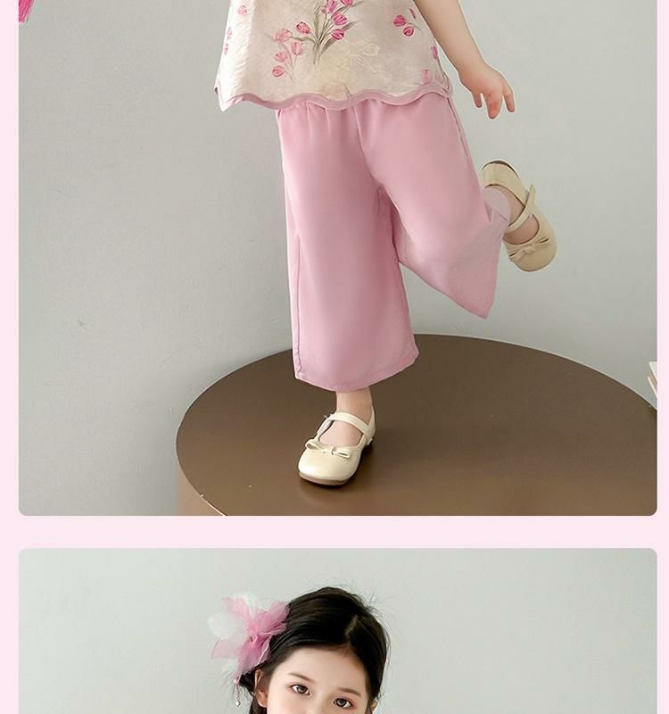 国潮女童夏季国风套装2025新款儿童薄款衣服女宝宝夏装女孩新中式汉服详情15