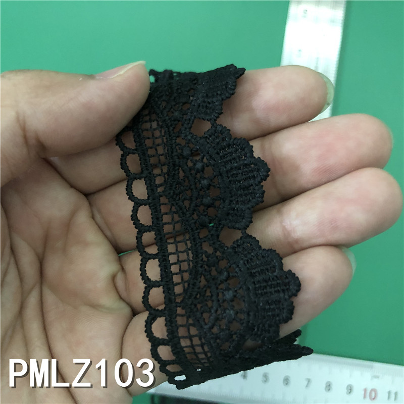 New Lolita embroidery water-soluble lace, milk silk single-sided small flower wave lace, lace with barcode pic 56